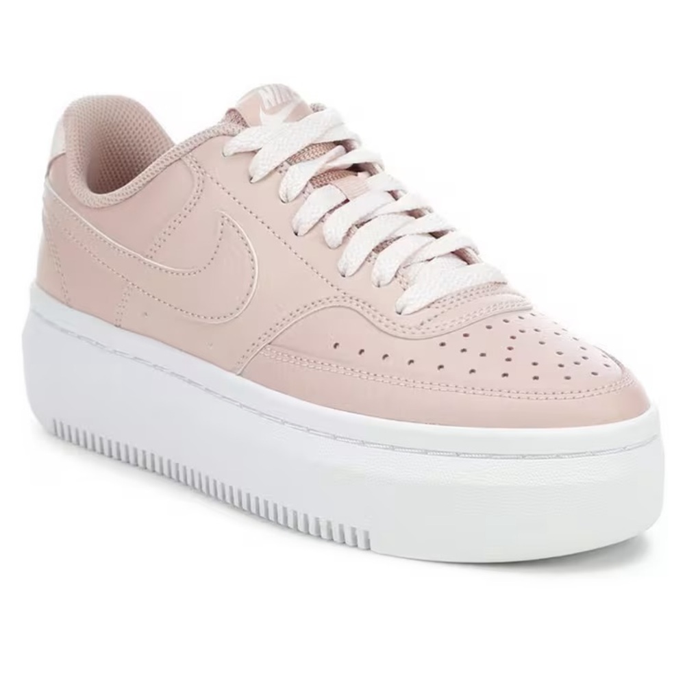 WOMEN'S NIKE COURT VISION ALTA LEATHER PLATFORM SNEAKERS